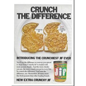 Vintage Print Ad 1979 Jif Peanut Butter